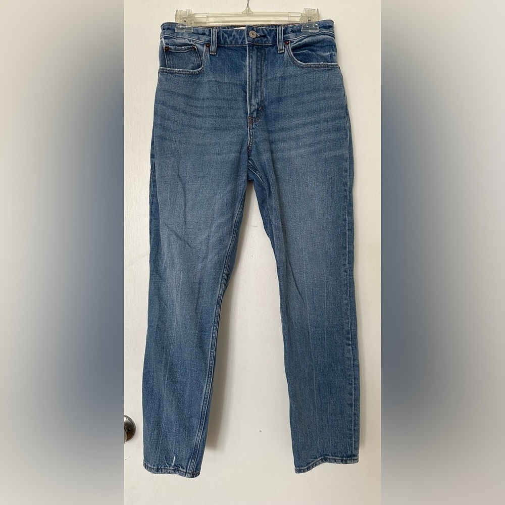 A&F Curve love high rise mom jeans